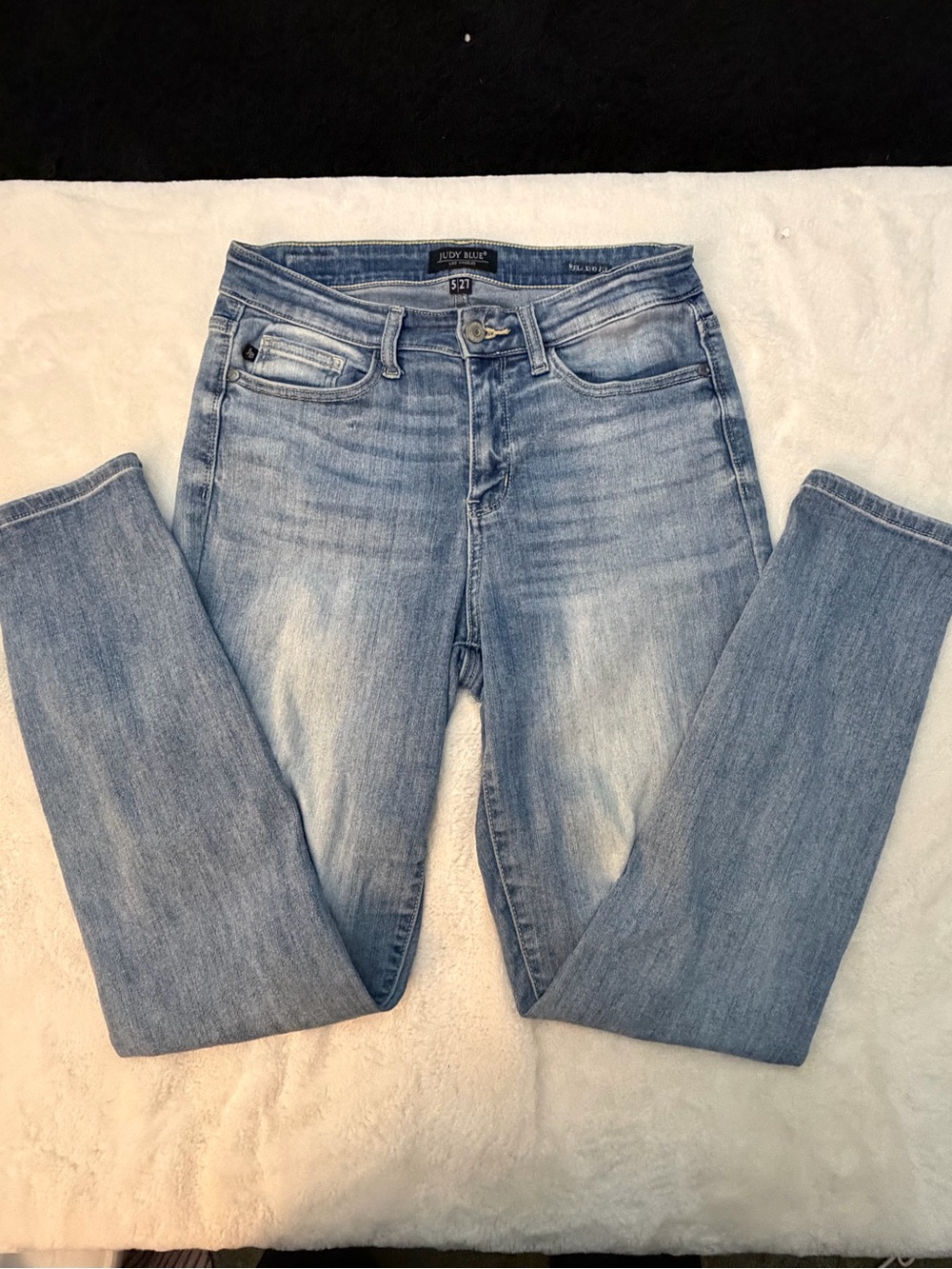 Judy Blue Faded Light Blue Skinny Jeans